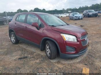  Salvage Chevrolet Trax