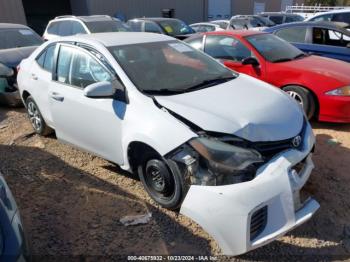  Salvage Toyota Corolla