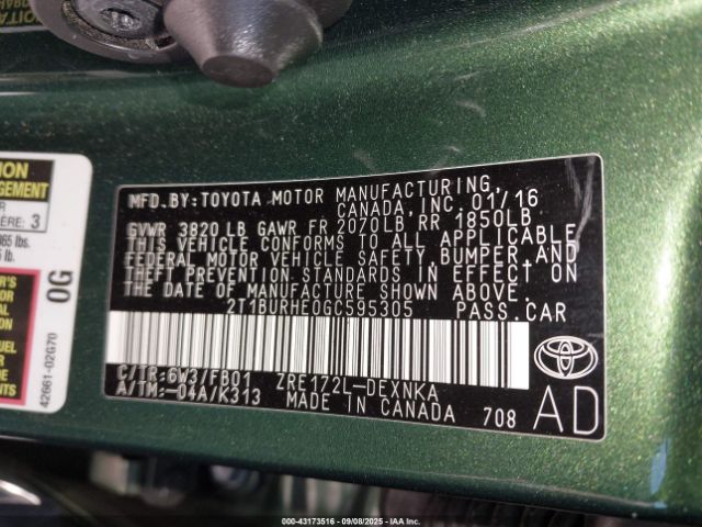 Toyota Corolla Le Image 8