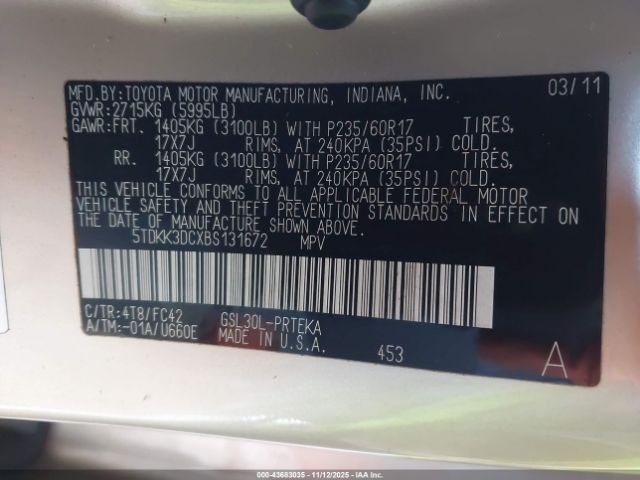 Toyota Sienna Le V6 Image 5