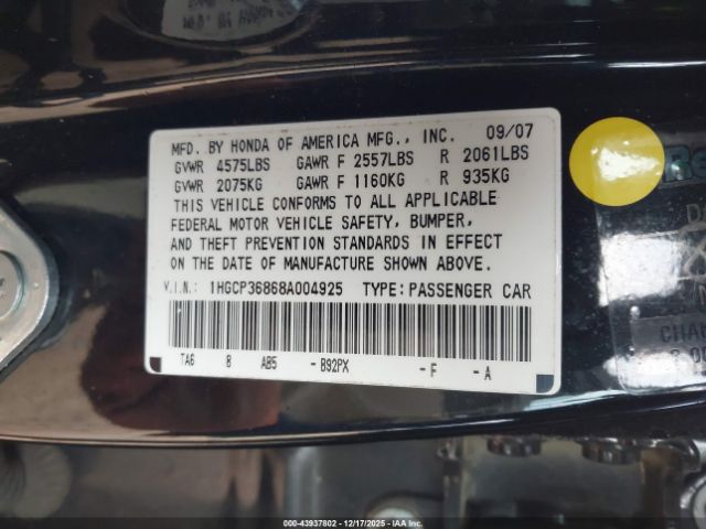 Honda Accord 3.5 Ex-l Image 12