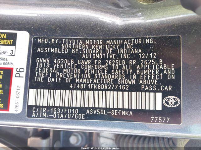 Toyota Camry Le Image 12