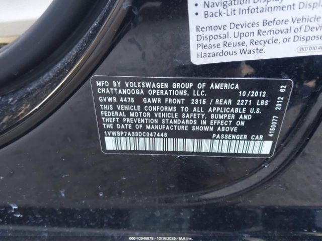 Volkswagen Passat 2.5l Se Image 12