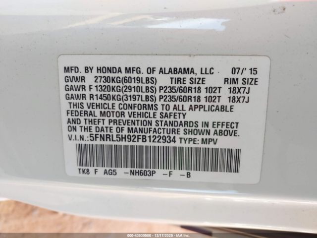 Honda Odyssey Image 15
