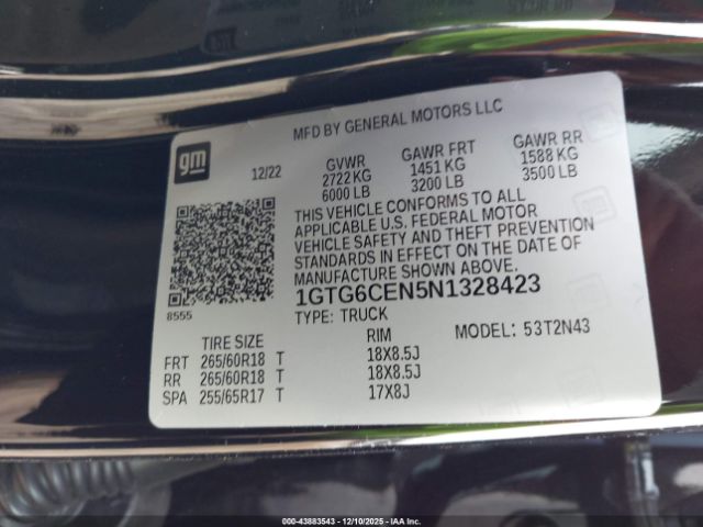 GMC Canyon 4wd  Short Box Elevation Image 2