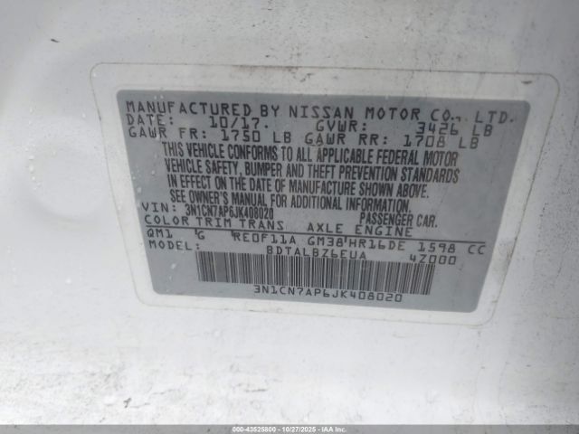 Nissan Versa 1.6 Sv Image 11