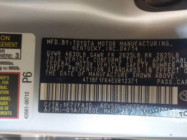 Toyota Camry L Image 12