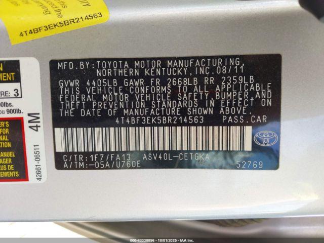 Toyota Camry Xle Image 11