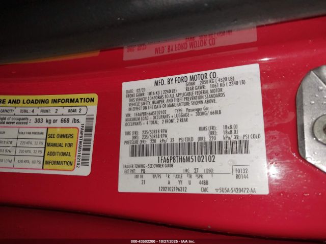 Ford Mustang Ecoboost Fastback Image 7